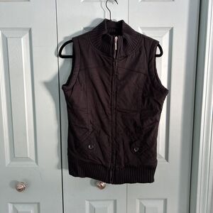 Mod O Doc Women’s Black Quilted Zip Up Vest S/M